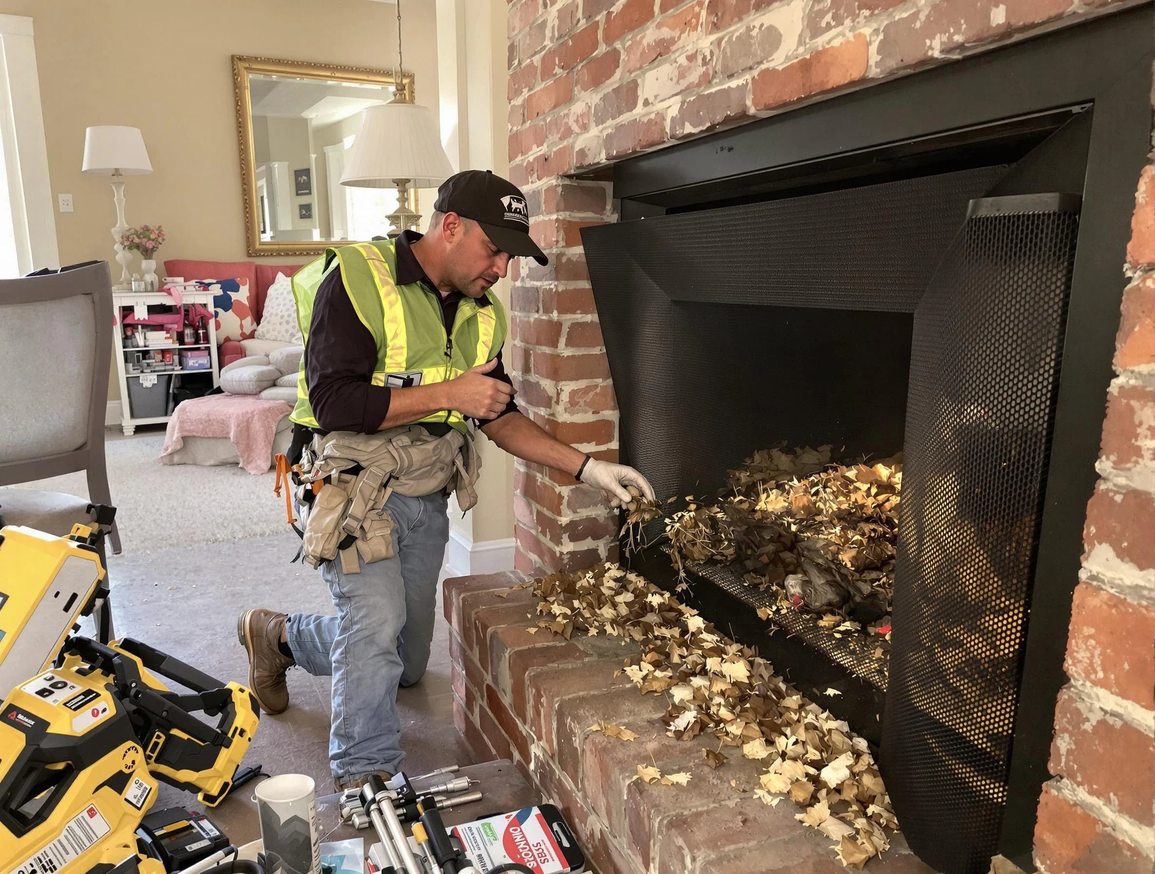 Safe screening installation by Lodi Chimney Sweep in Lodi, NJ
