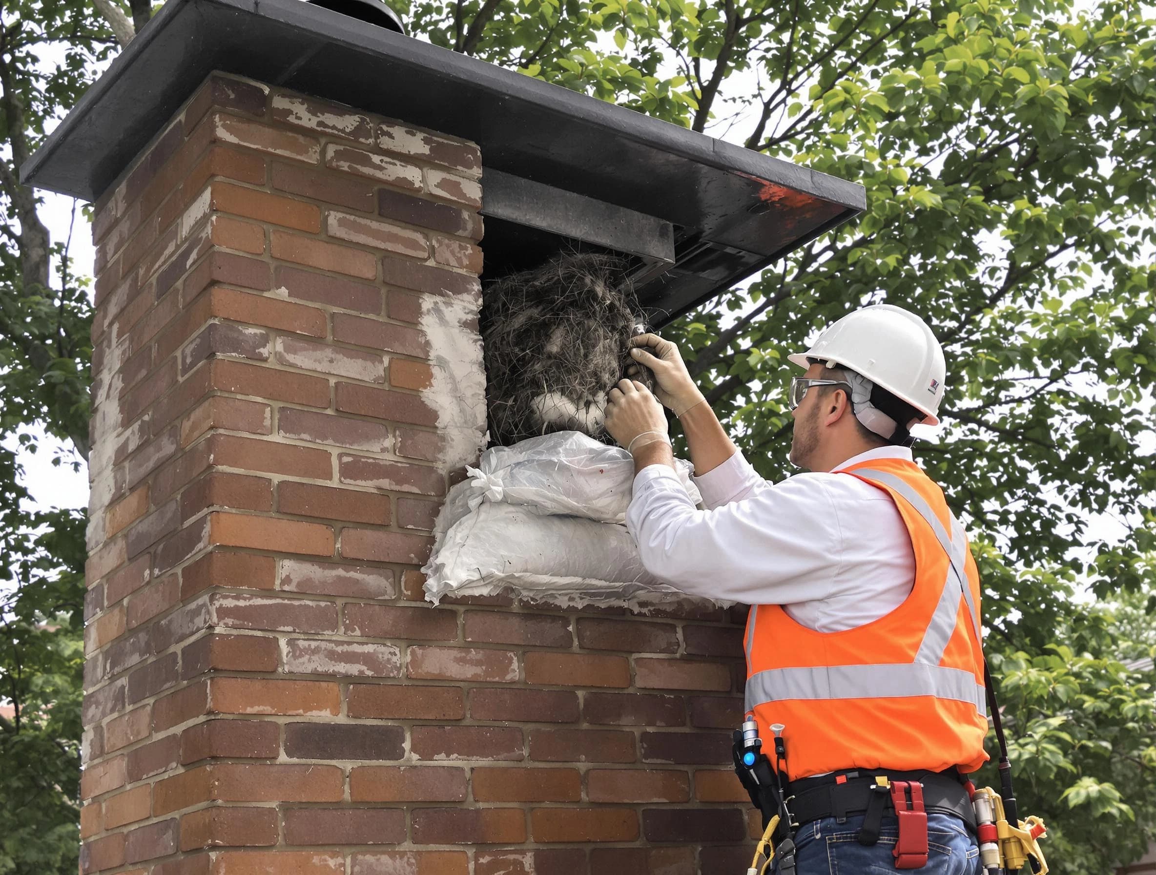 Humane removal of debris and animals by Lodi Chimney Sweep in Lodi, NJ
