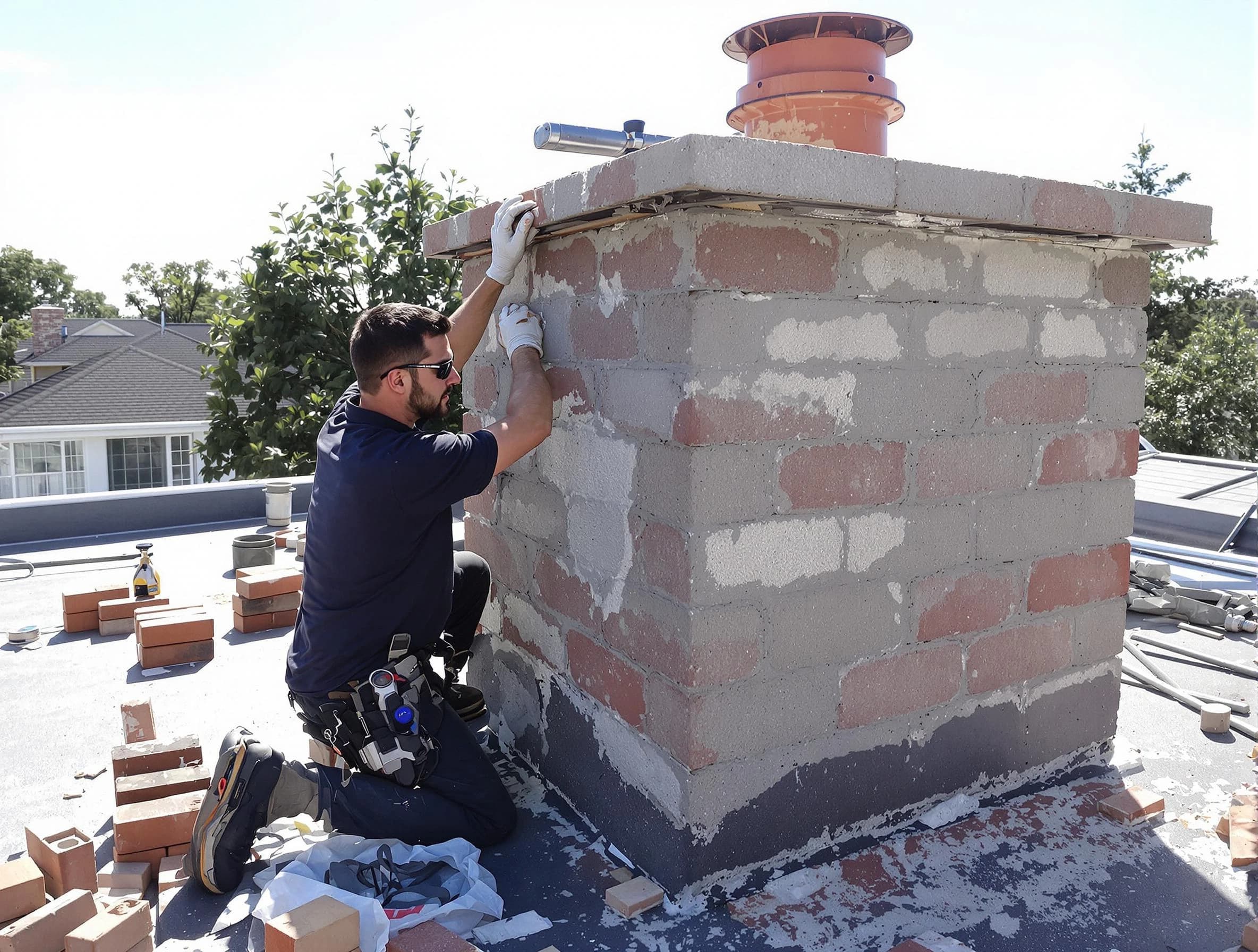 Advanced chimney repair process by Lodi Chimney Sweep in Lodi, NJ