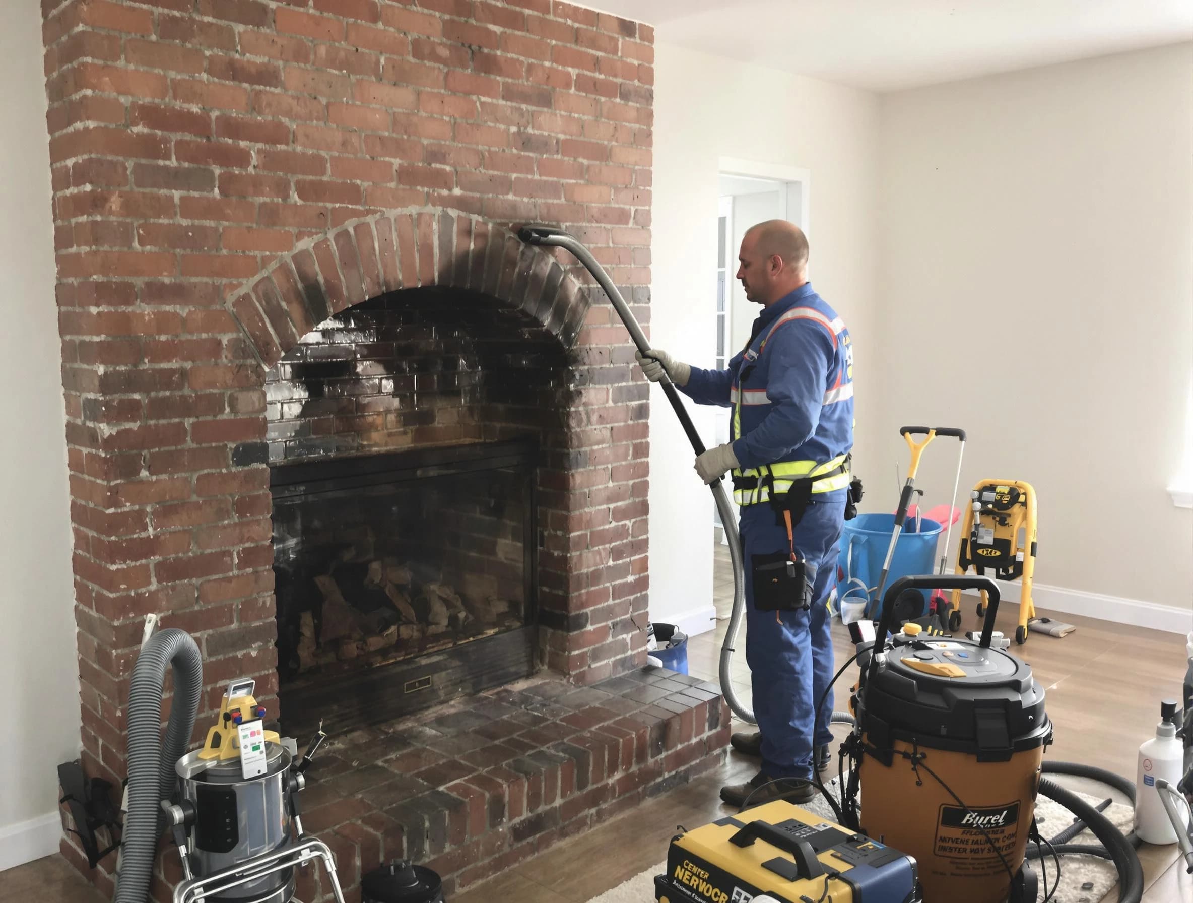 Lodi Chimney Sweep expert performing detailed chimney sweep in Lodi, NJ