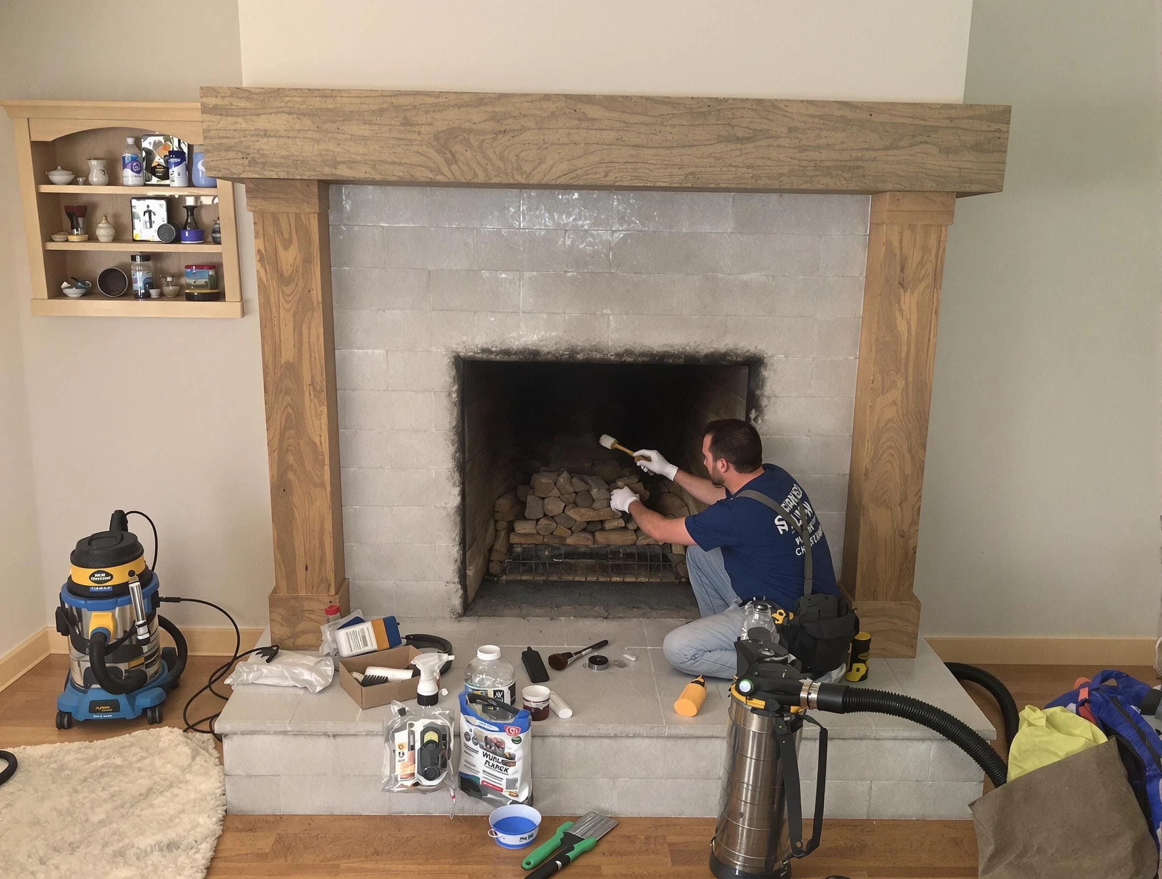 Detailed creosote removal process by Lodi Chimney Sweep in Lodi, NJ