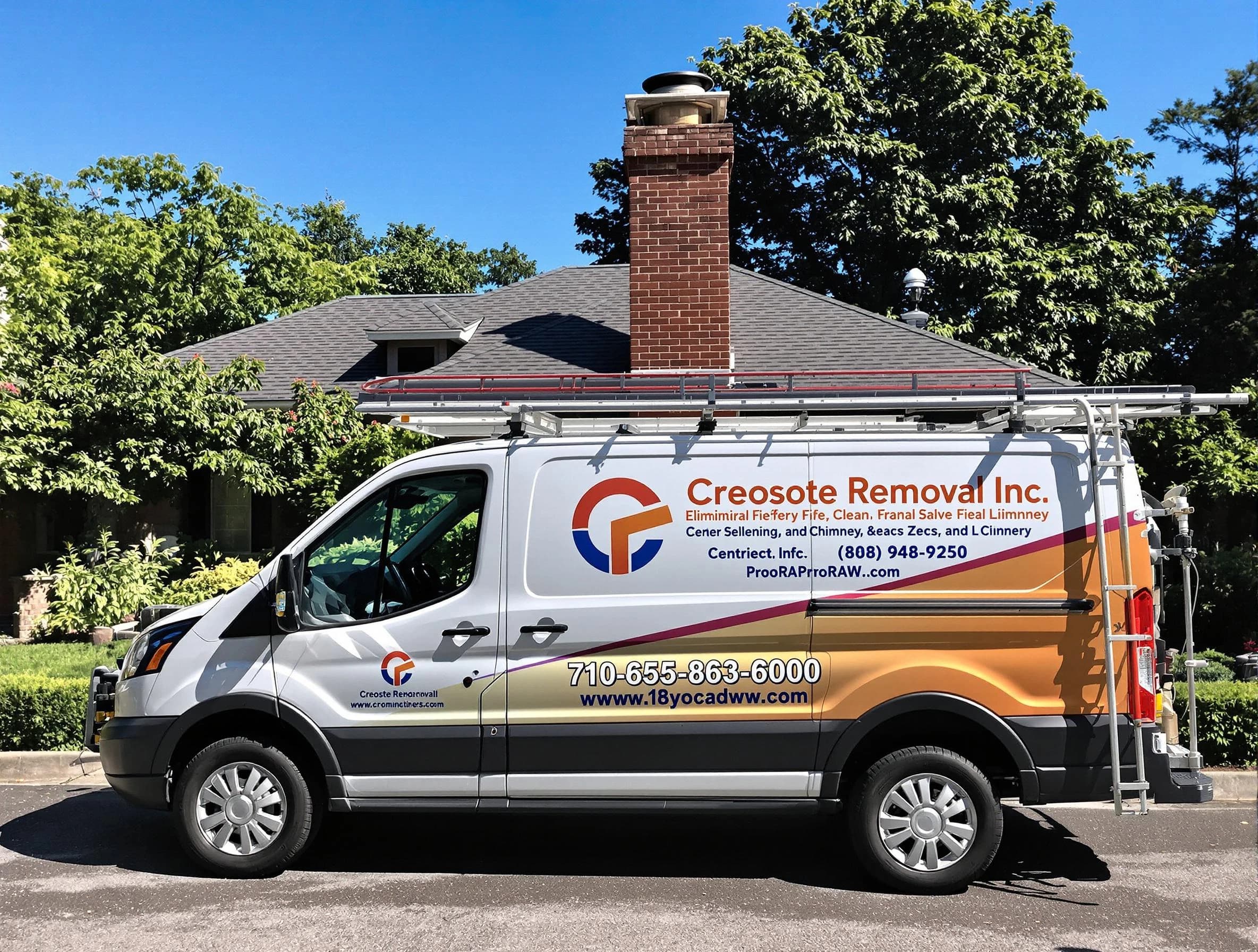 Lodi Chimney Sweep technician removing creosote safely in Lodi, NJ